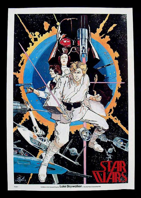 what did the original star wars movie poster look like